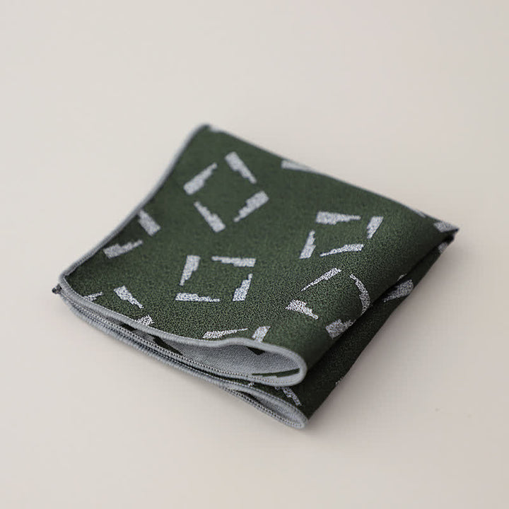 Men's Luxury Floral Motifs Jacquard Pocket Square - Style #2 - image 5