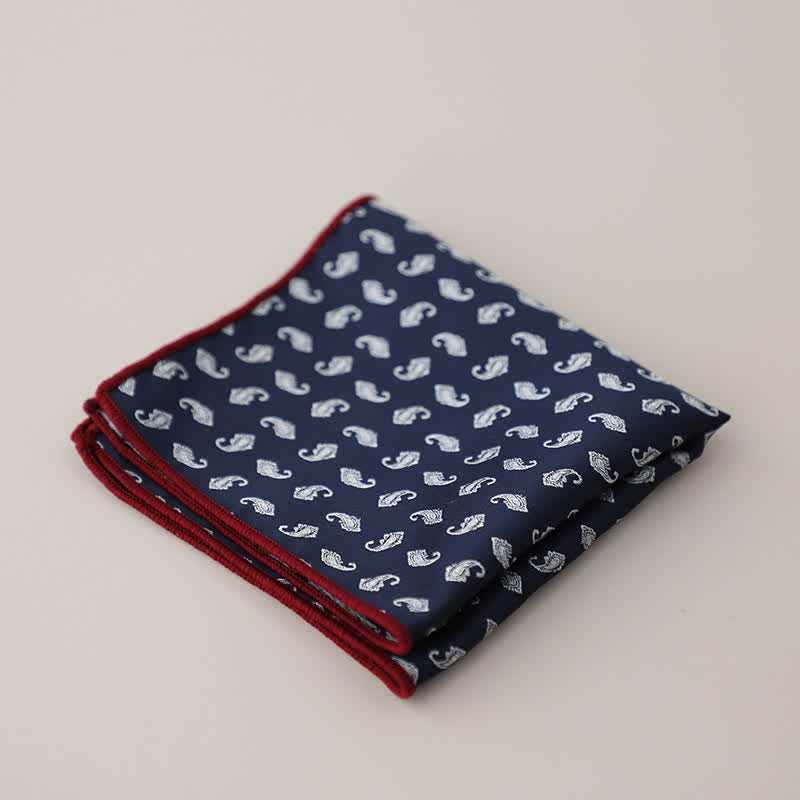 Men's Luxury Floral Motifs Jacquard Pocket Square - Style #9 - image 12