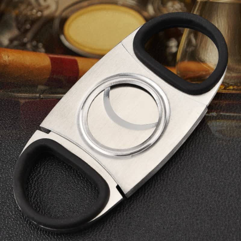 Silver Simple Cigar Guillotine Tool Cigar Cutter - image 3