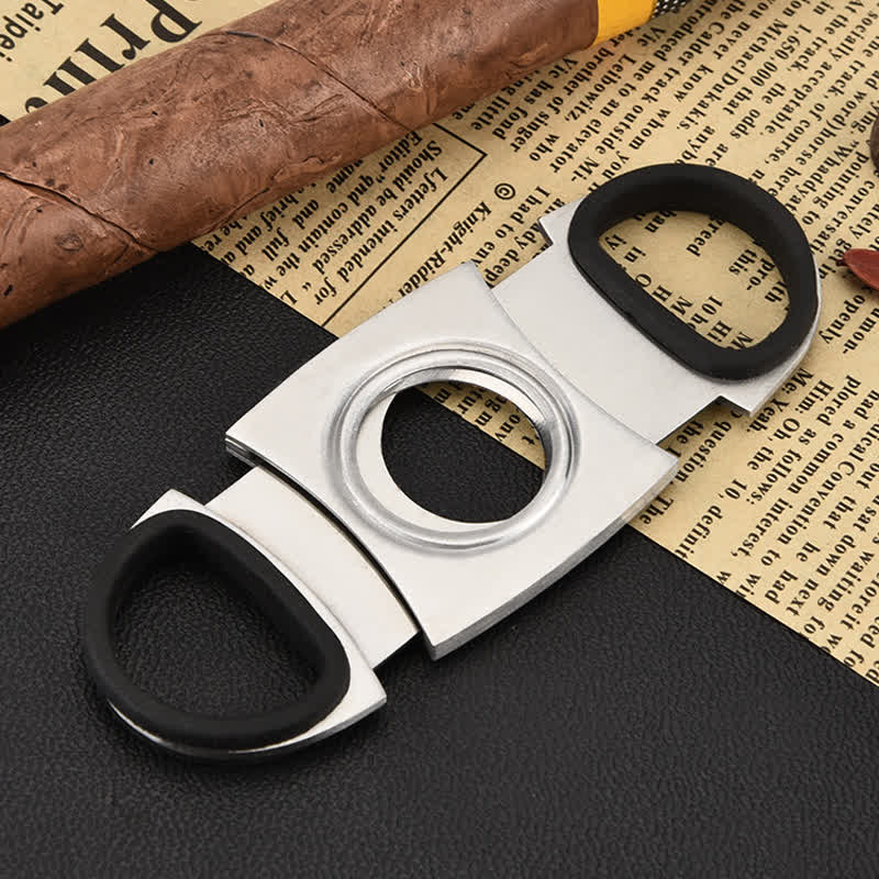 Silver Simple Cigar Guillotine Tool Cigar Cutter - image 2
