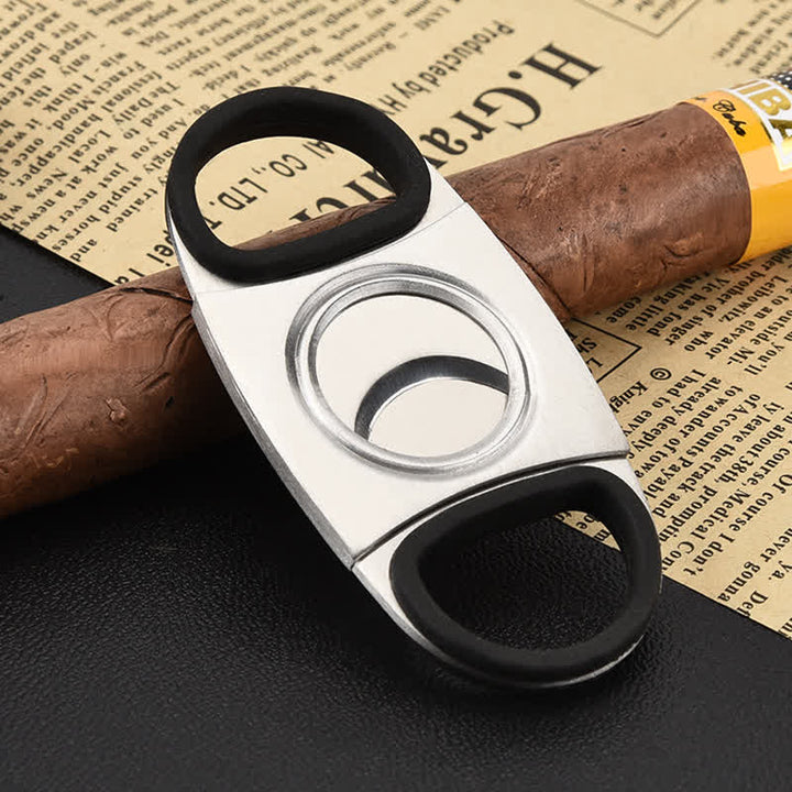 Silver Simple Cigar Guillotine Tool Cigar Cutter - Silver - image 0