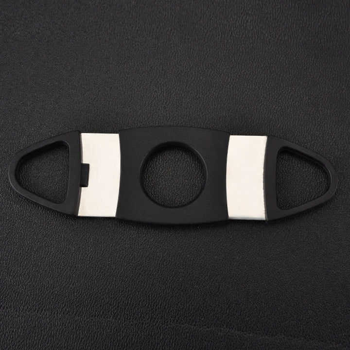 Black Double Blades Scissors Pocket Cigar Cutter - image 3