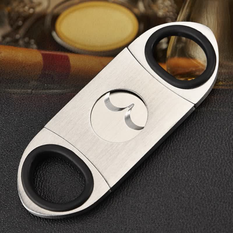 Silver Classic Portable Guillotine Gadget Cigar Cutter - image 4