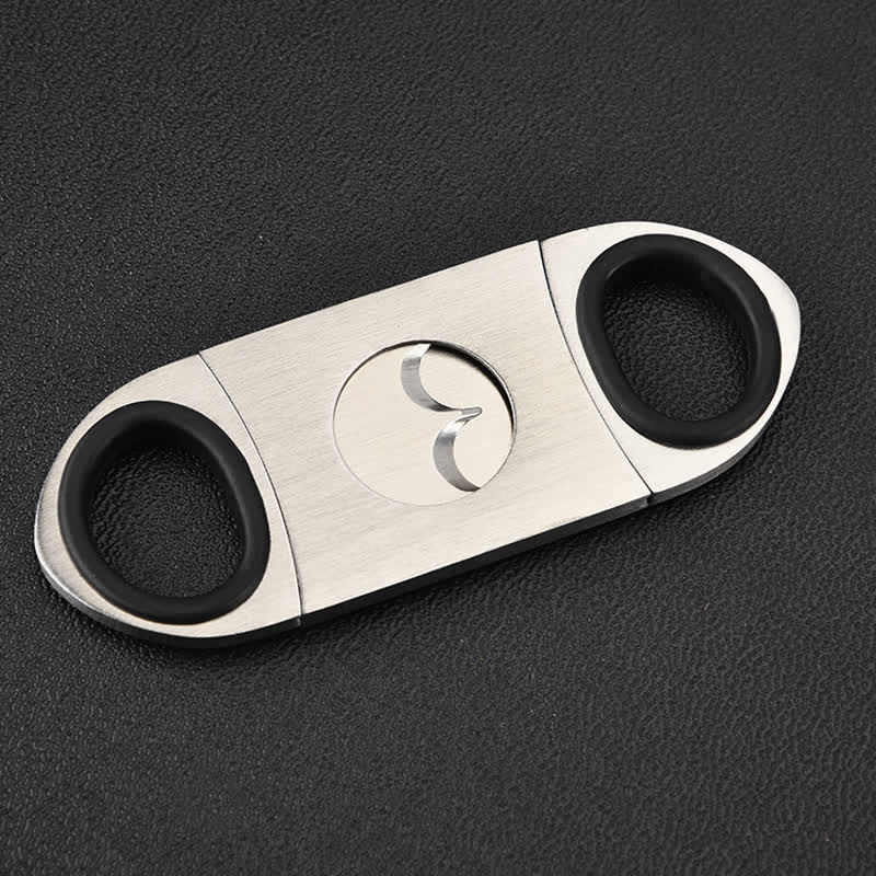 Silver Classic Portable Guillotine Gadget Cigar Cutter - image 3