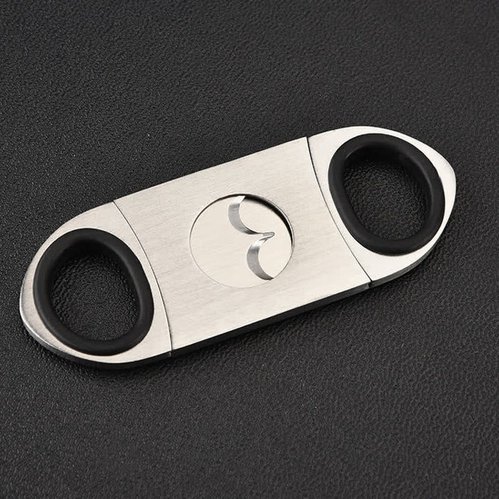 Silver Classic Portable Guillotine Gadget Cigar Cutter - image 3