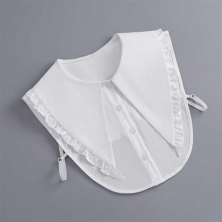 Detachable Half Shirt Blouse Large Lapel False Collar - image 8