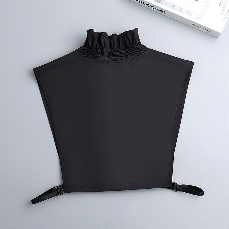 V Neck Detachable False Collar Shirt For Women - image 11