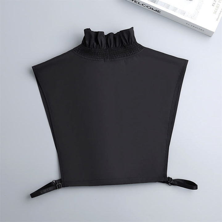 V Neck Detachable False Collar Shirt For Women - image 11