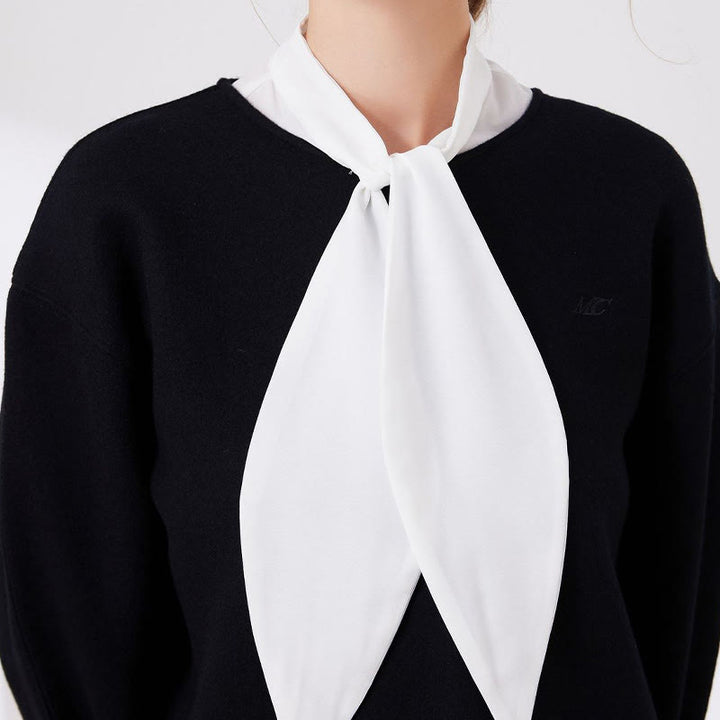 Large Bunny Fake Collar Detachable Half Shirt Blouse - image 5