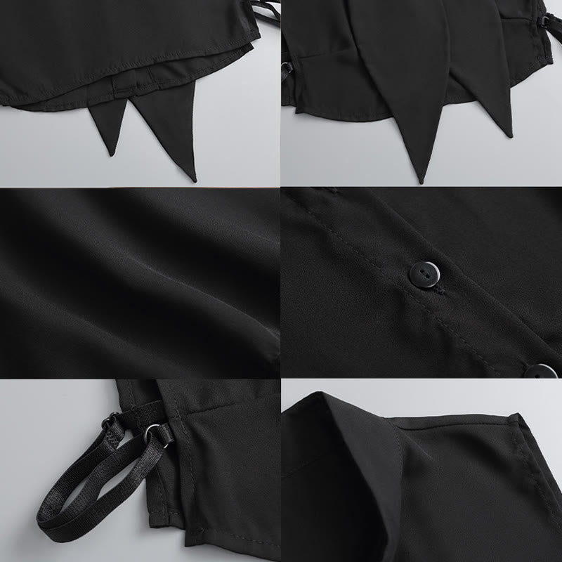 Large Bunny Fake Collar Detachable Half Shirt Blouse - image 10