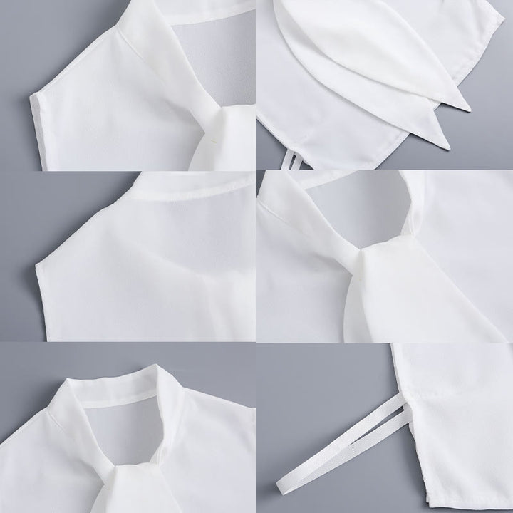 Large Bunny Fake Collar Detachable Half Shirt Blouse - image 9
