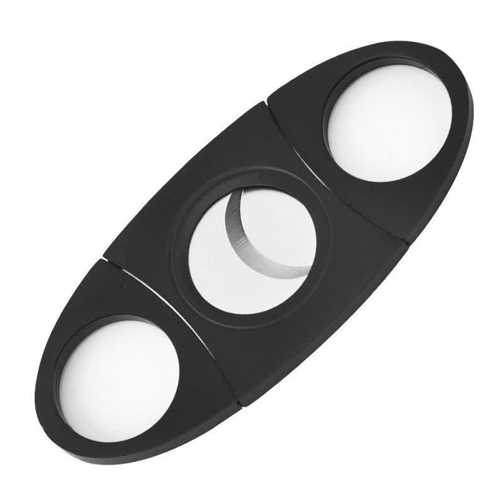 Modern Minimalist Stainless Steel Cigar Cutter - Black - image 2