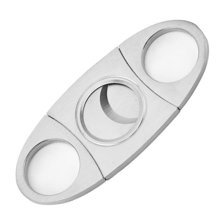Modern Minimalist Stainless Steel Cigar Cutter - Silver - image 11