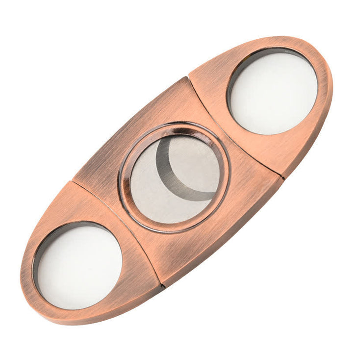 Modern Minimalist Stainless Steel Cigar Cutter - Red Bronze - image 5