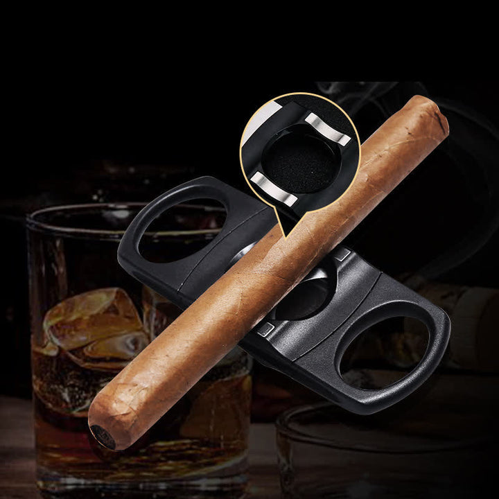 Black Guillotine Stainless Steel 27MM Double Blade Cigar Cutter - image 2