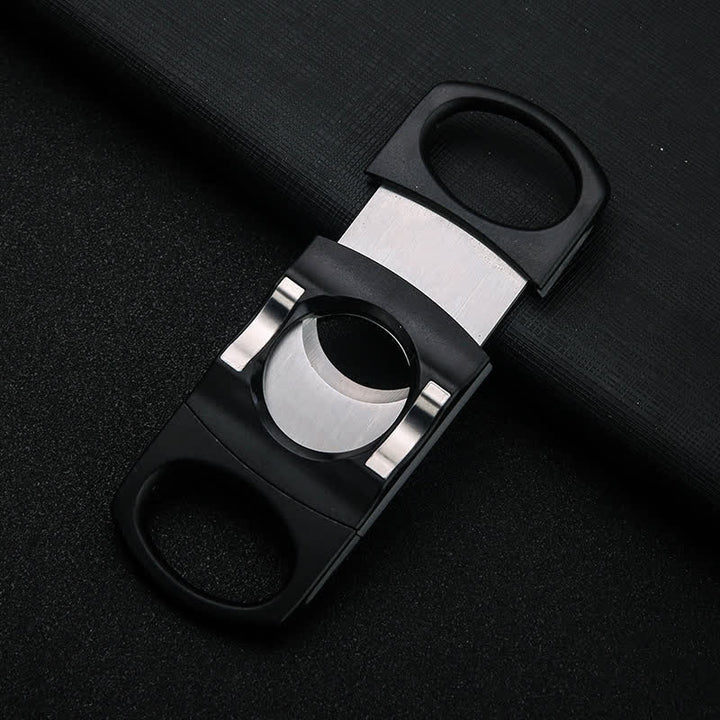 Black Guillotine Stainless Steel 27MM Double Blade Cigar Cutter - Black - image 0