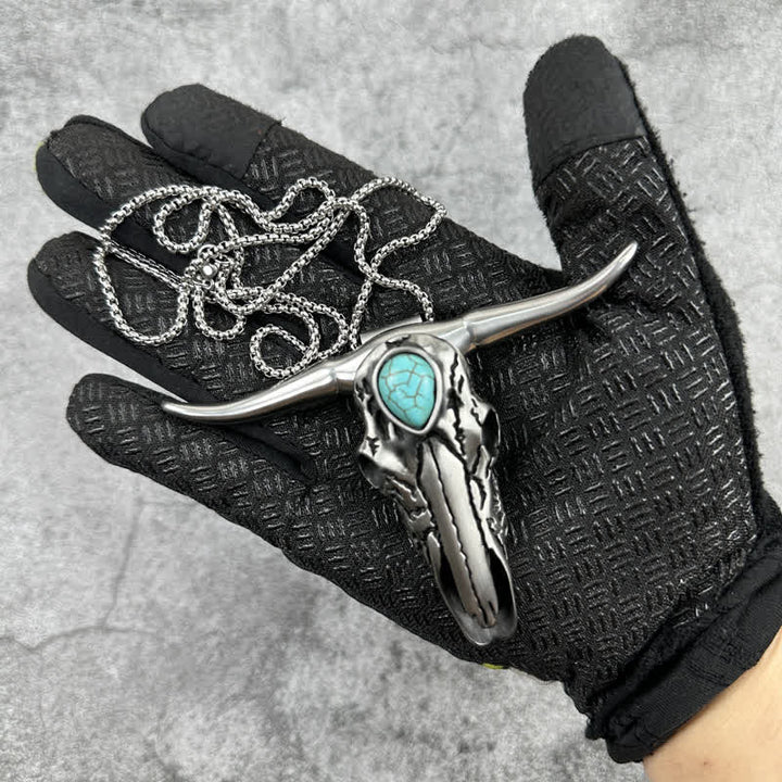 Longhorn Skull Turquoise Multi-function EDC Tool Pendant Belt Buckle (PRE-SALE) - image 6