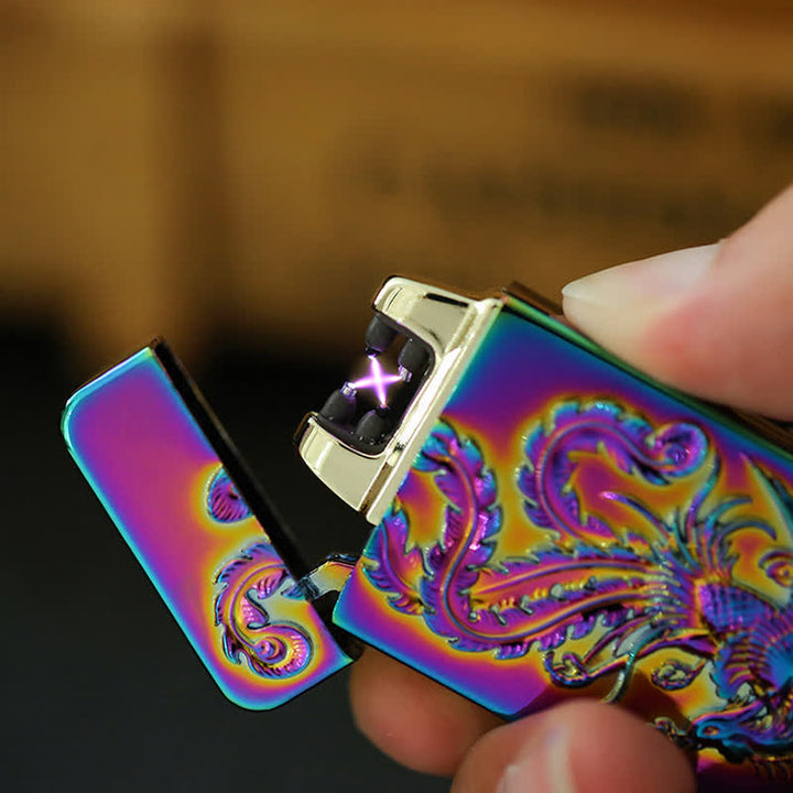 Dragon Double Arc Flameless Usb Rechargeable Electronic Lighter - image 1