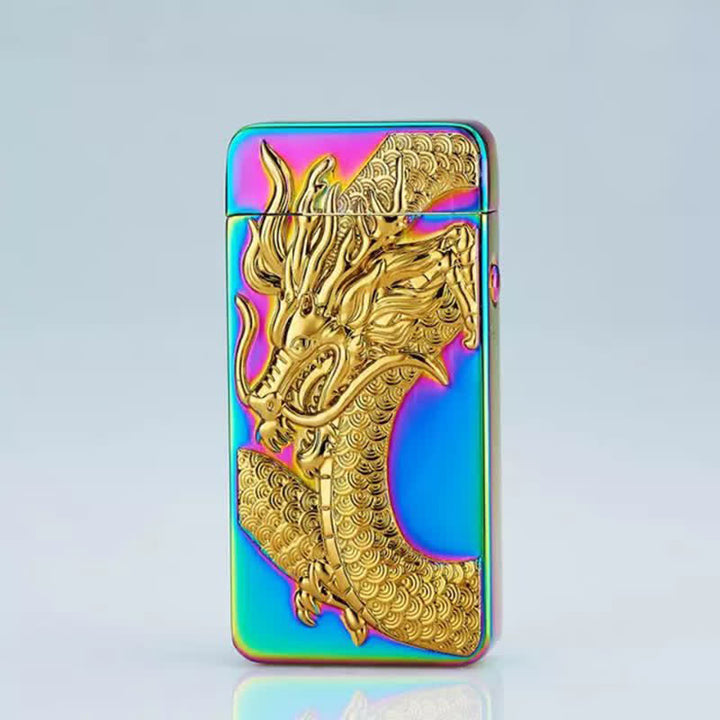 Dragon Double Arc Flameless Usb Rechargeable Electronic Lighter - Dragon - Colorful - image 7