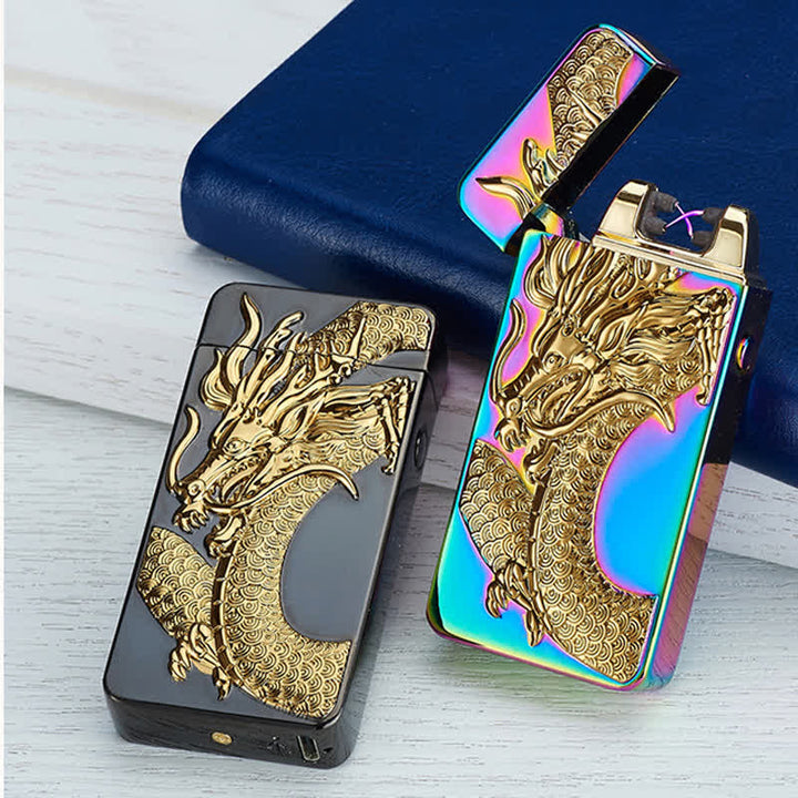Dragon Double Arc Flameless Usb Rechargeable Electronic Lighter - image 4
