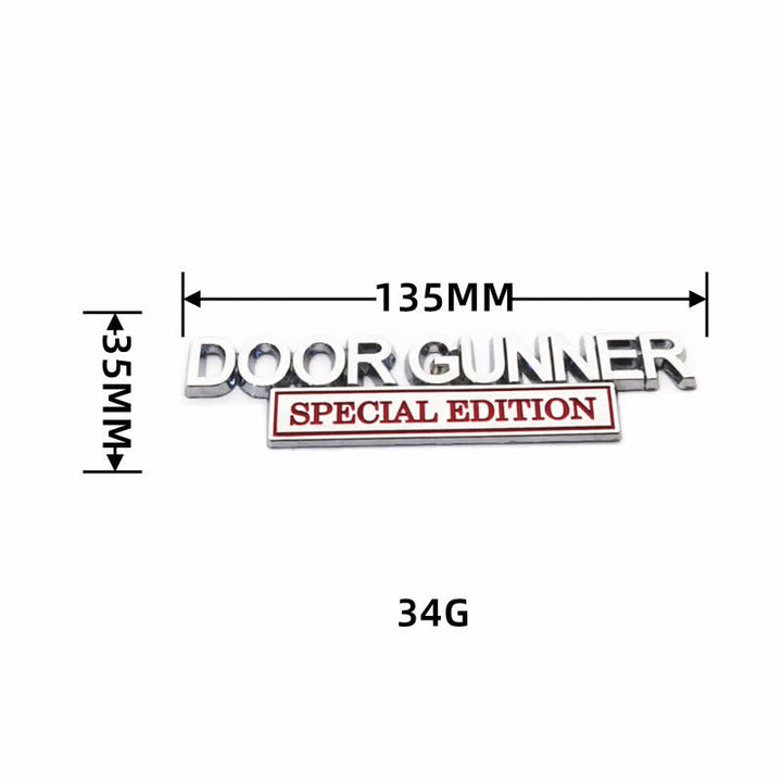 DOOR GUNNER SPECIAL EDITION Metal Sticker Car Badge - image 2