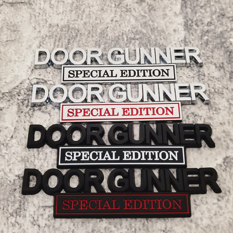 DOOR GUNNER SPECIAL EDITION Metal Sticker Car Badge - image 0