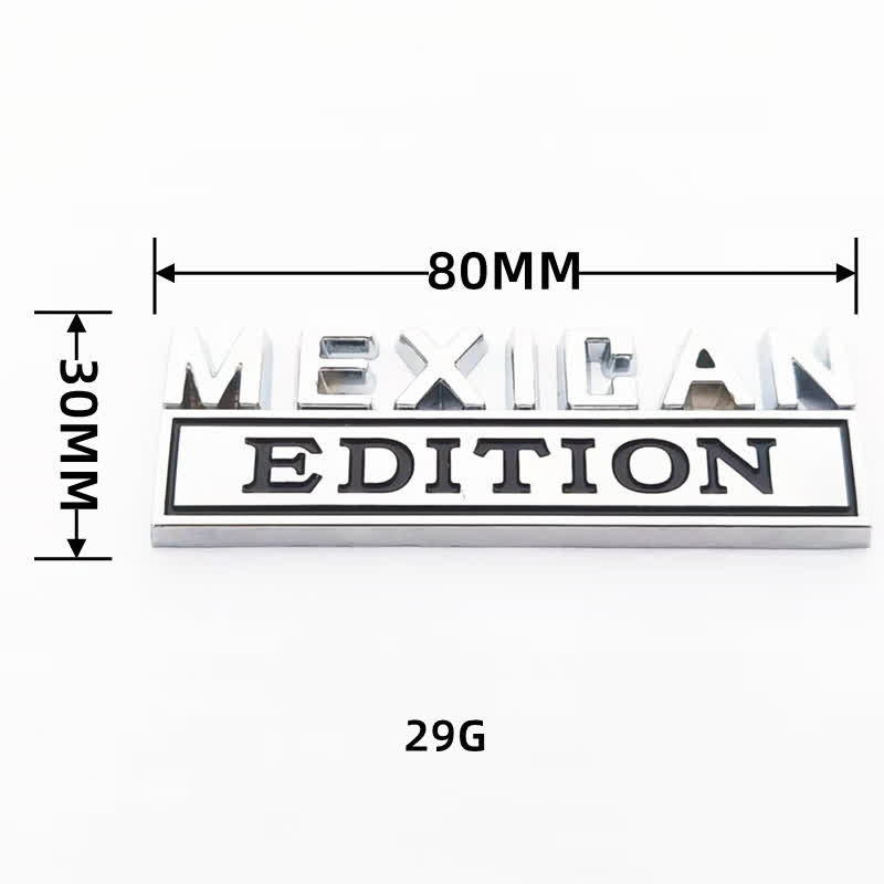 MEXICAN EDITION Metal Sticker Car Badge - image 2