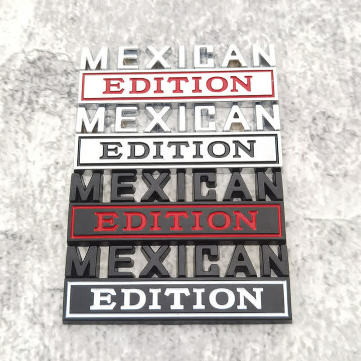 MEXICAN EDITION Metal Sticker Car Badge - image 0