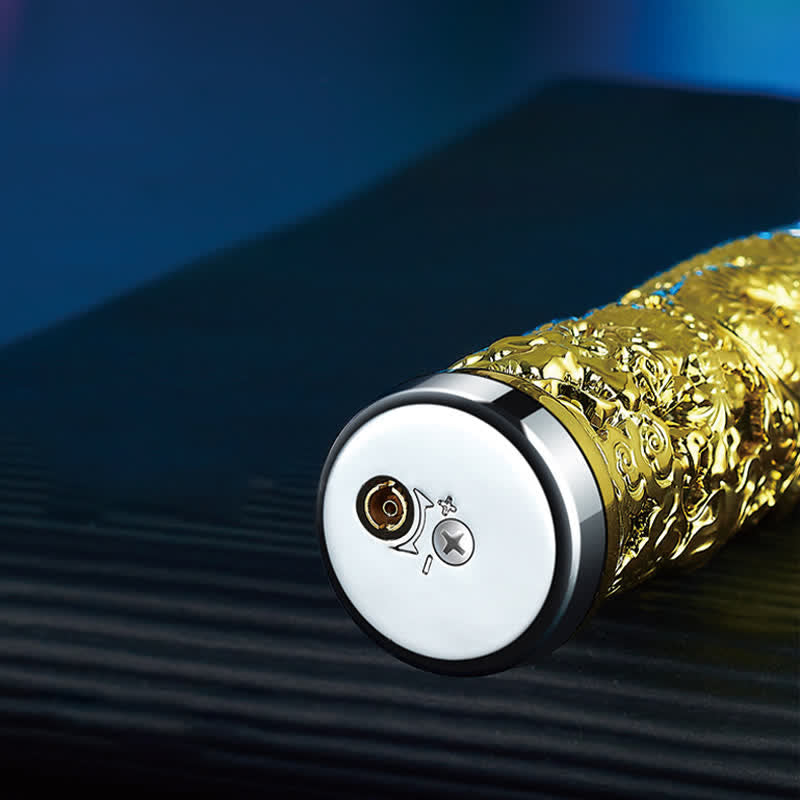 Dragon Creative LED Flash Cylindrical Refillable Butane Lighter - image 8