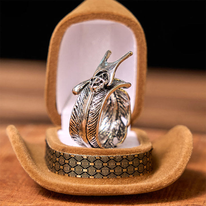 Eagle DIY Hidden Knife Belt Buckle With Feather Ring Bundle Set - image 4
