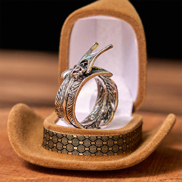 Eagle DIY Hidden Knife Belt Buckle With Feather Ring Bundle Set - image 5