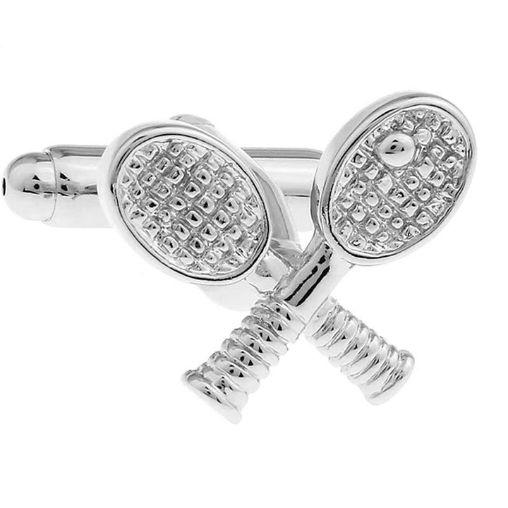 Men's 1 Pair Tennis Time Button Covers Set Cufflinks - image 10
