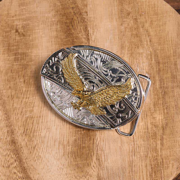Gold & Silver DIY Hidden Knife Belt Buckle Turquoise Longhorn Pendant Bundle Set - image 30