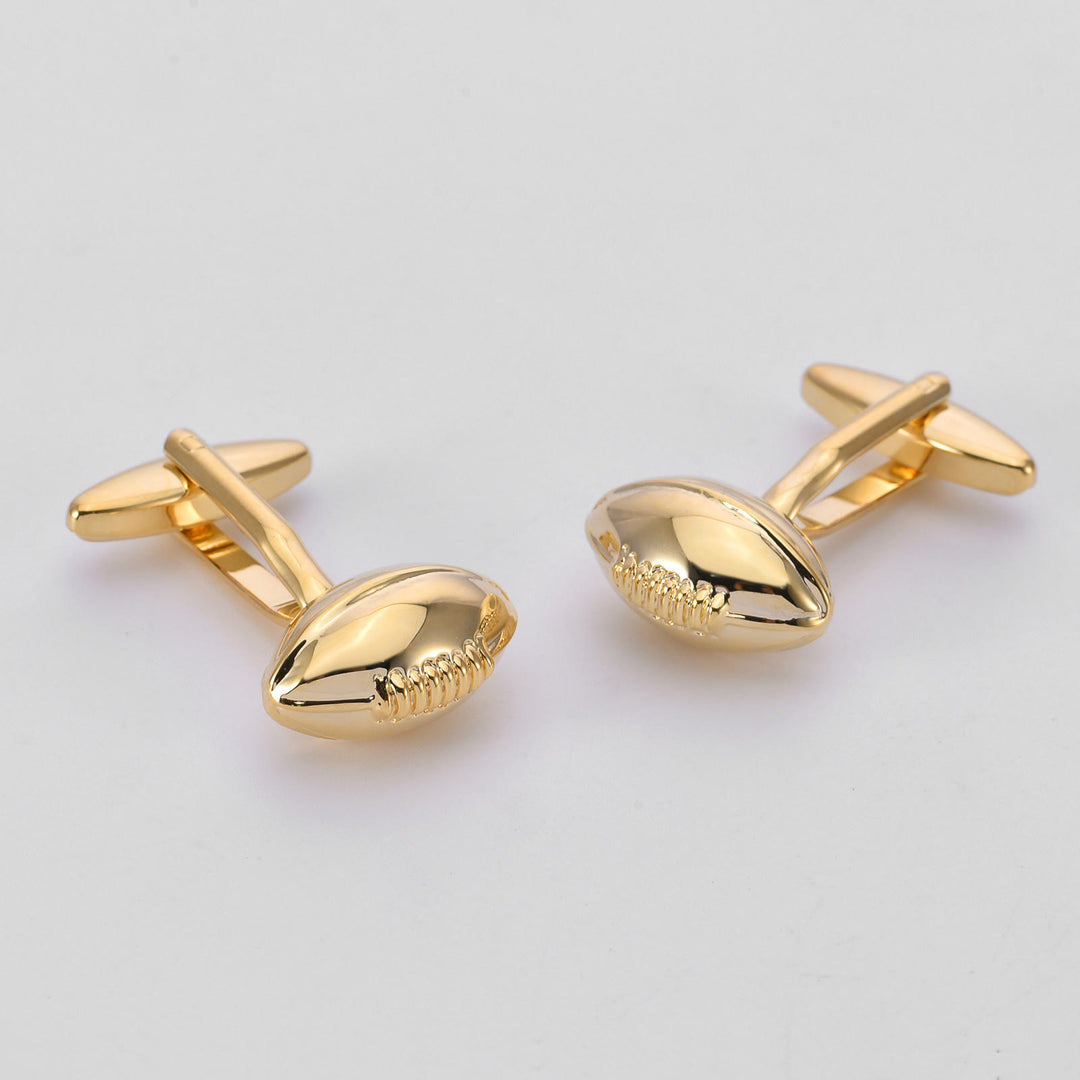 Men's 1 Pair Rugby Time Button Covers Set Cufflinks - image 9