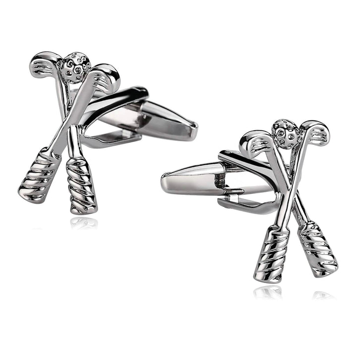 Men's 1 Pair Golf Time Button Covers Set Cufflinks - image 11