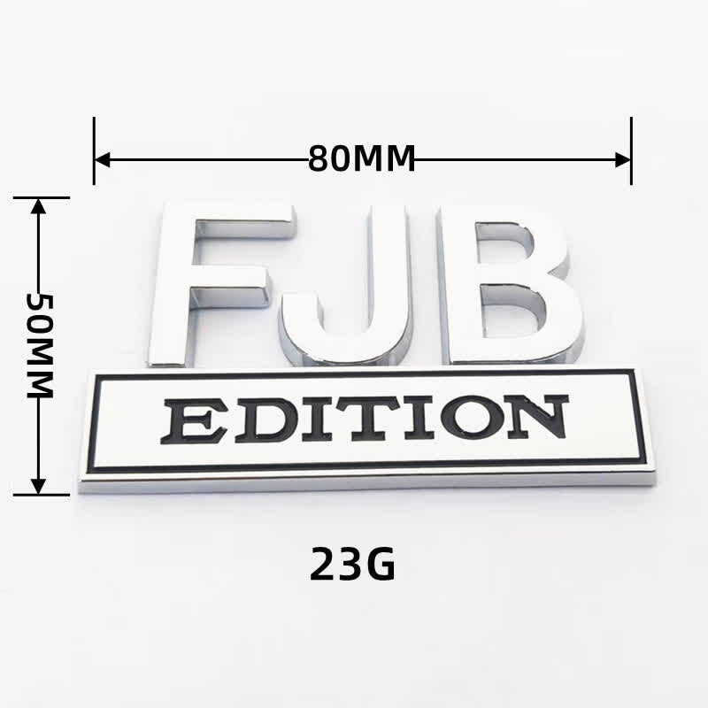 FJB EDITION Metal Sticker Car Badge - image 2