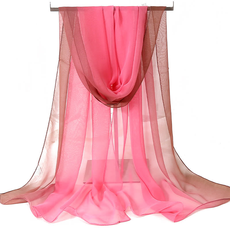 Women's Soft Solid Color Summer Sunscreen Thin Scarf - #15 LightCoral - image 16