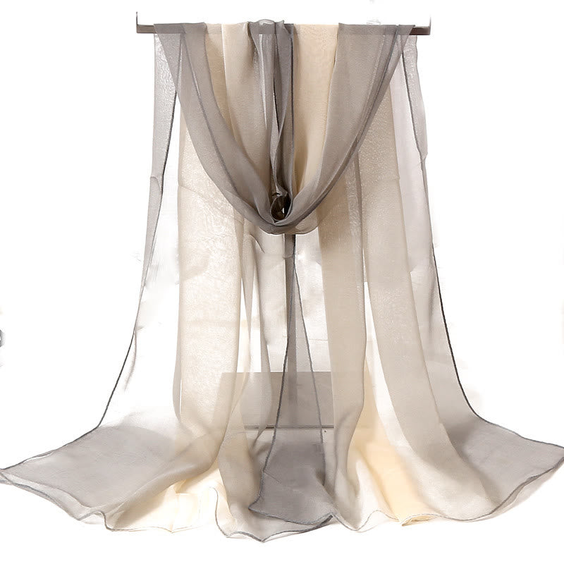 Women's Soft Solid Color Summer Sunscreen Thin Scarf - #13 LightGray - image 14