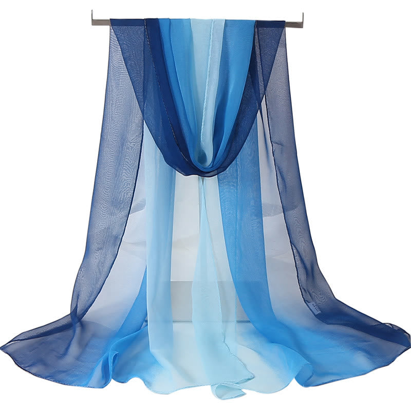 Women's Soft Solid Color Summer Sunscreen Thin Scarf - #18 CornflowerBlue - image 19