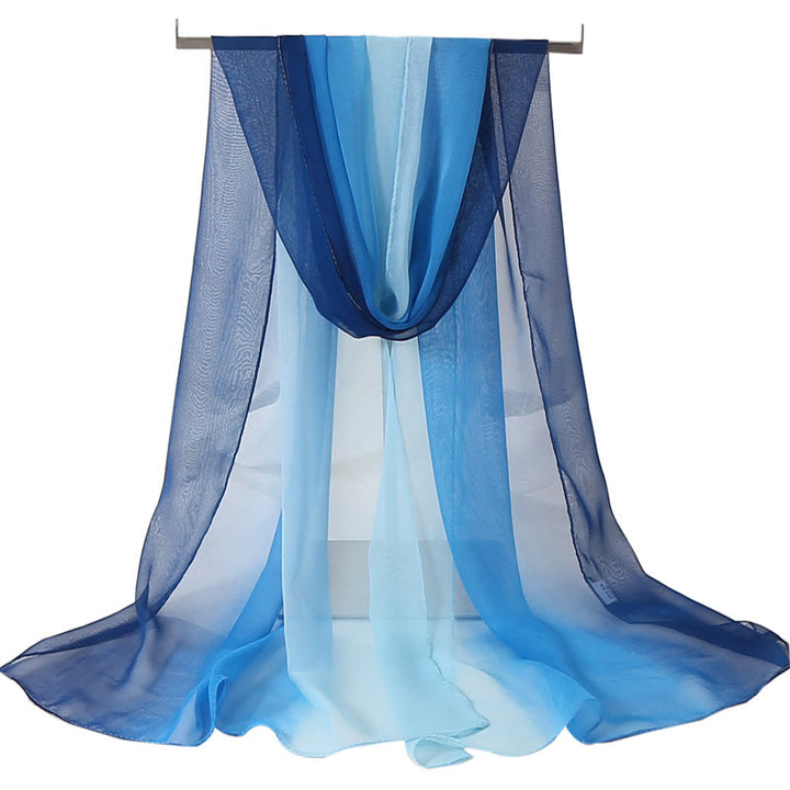 Women's Soft Solid Color Summer Sunscreen Thin Scarf - #18 CornflowerBlue - image 19