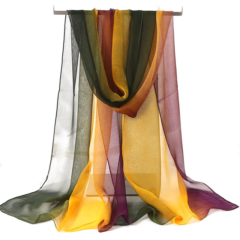 Women's Soft Solid Color Summer Sunscreen Thin Scarf - #9 DarkOliveGreen - image 10