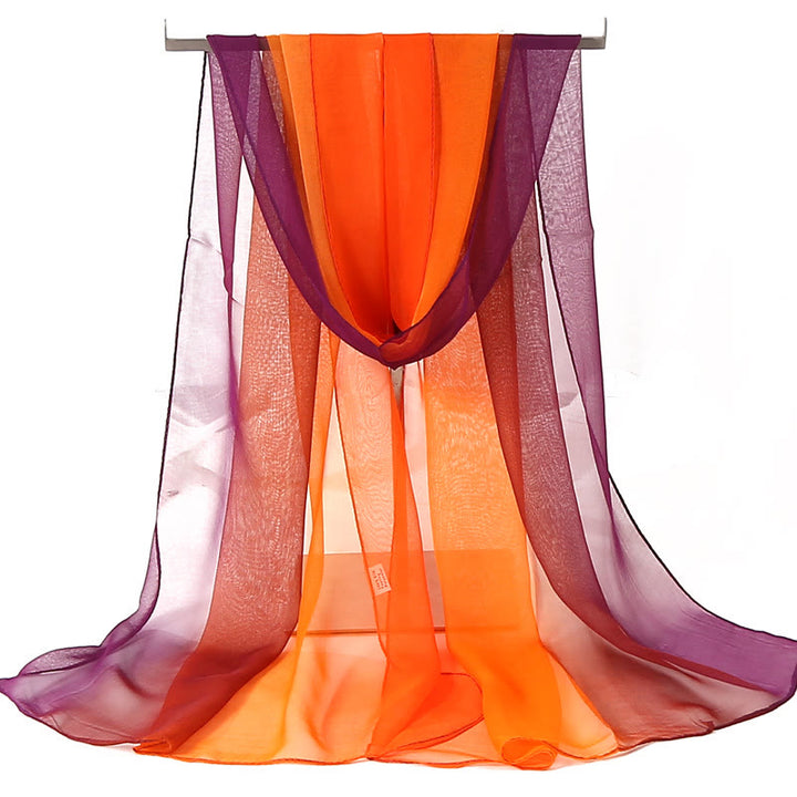 Women's Soft Solid Color Summer Sunscreen Thin Scarf - #16 OrangeRed - image 17