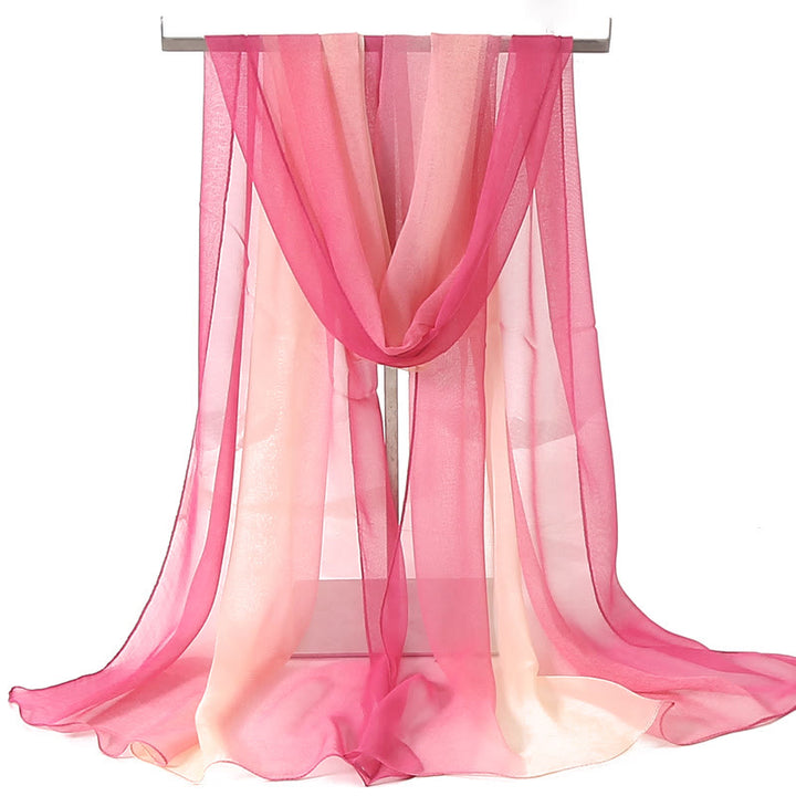 Women's Soft Solid Color Summer Sunscreen Thin Scarf - #14 Pink - image 15