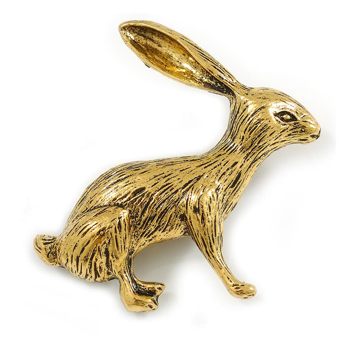 Baroque Angel Rabbit Brooch Gold Shirt Accessories - image 4
