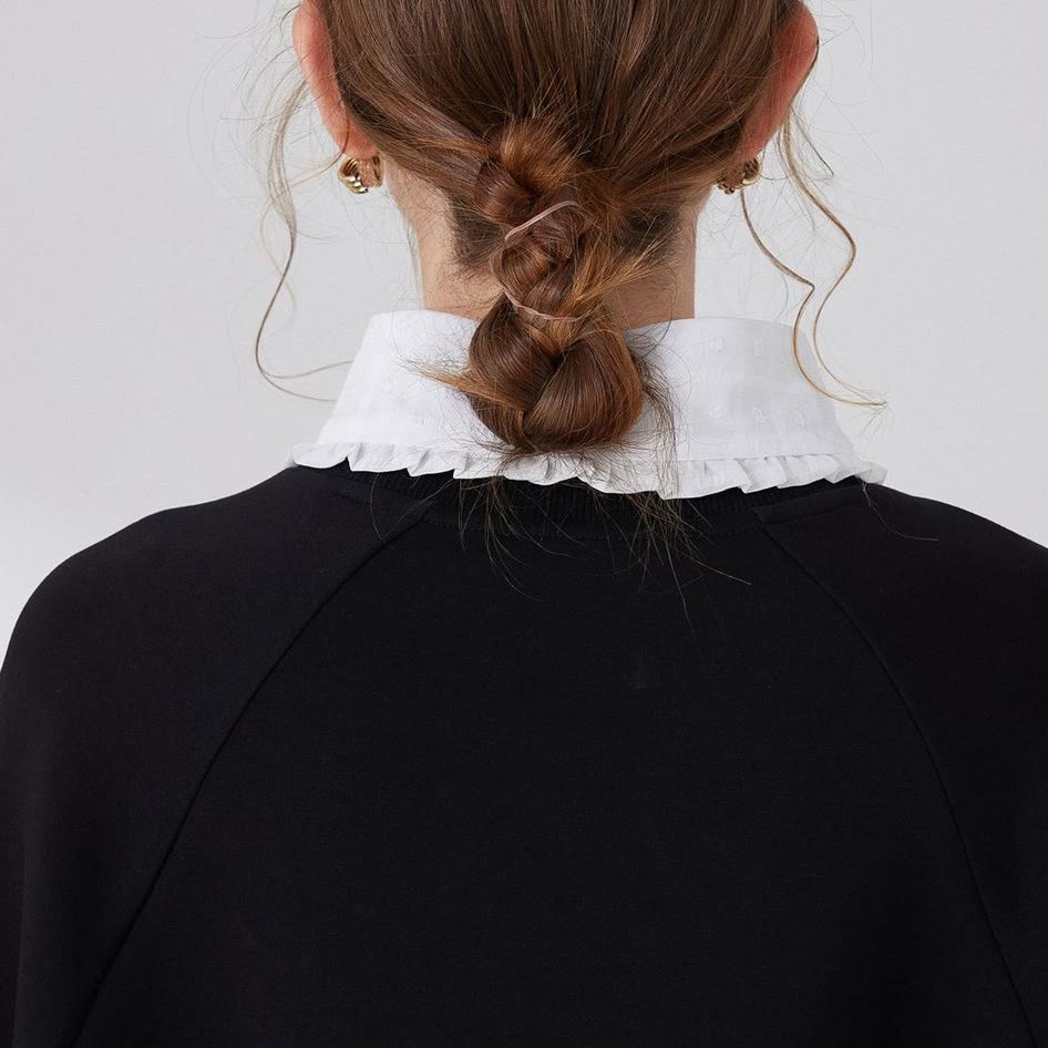 Petal lattice False Collar Detachable Half Shirt Blouse - image 4