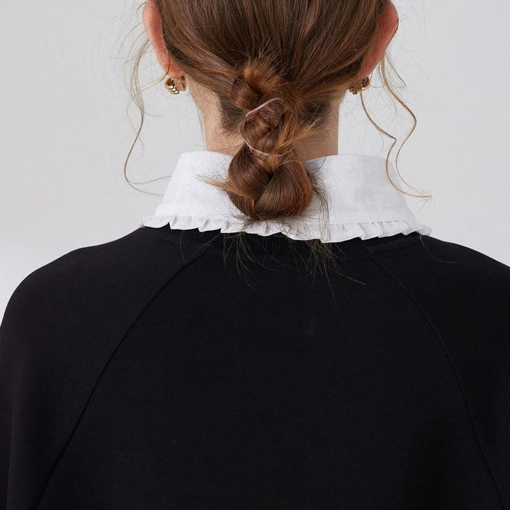 Petal lattice False Collar Detachable Half Shirt Blouse - image 4