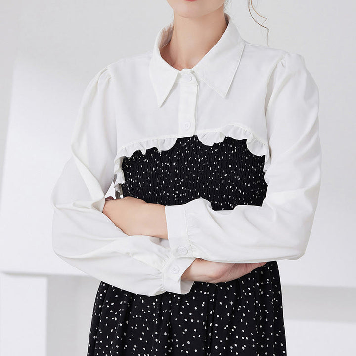 Short Capelet For Sunscreen Detachable Half Shirt Blouse - White - One Size - image 0