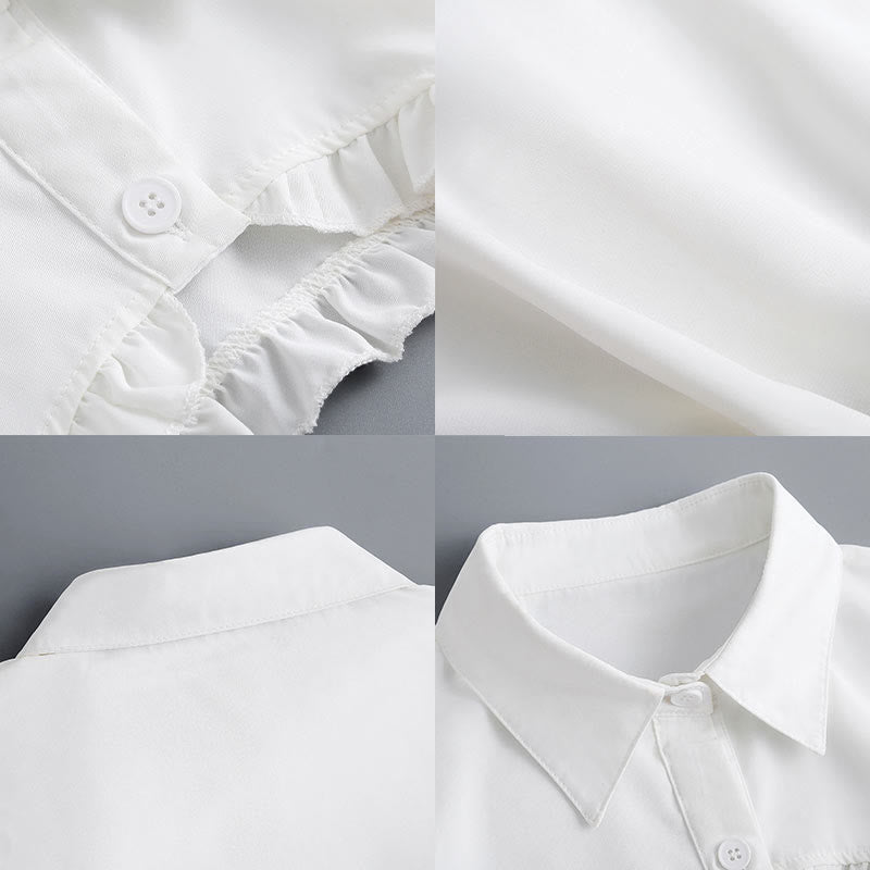 Short Capelet For Sunscreen Detachable Half Shirt Blouse - image 7