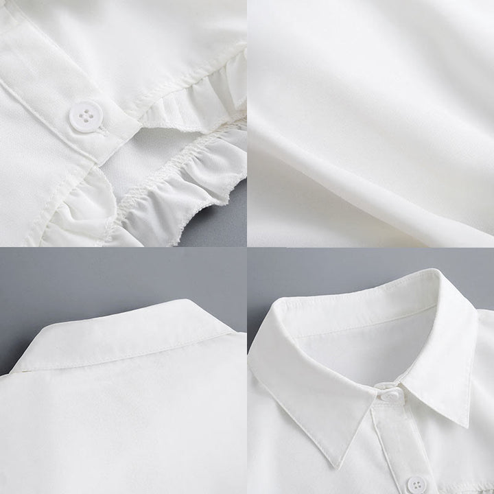 Short Capelet For Sunscreen Detachable Half Shirt Blouse - image 7