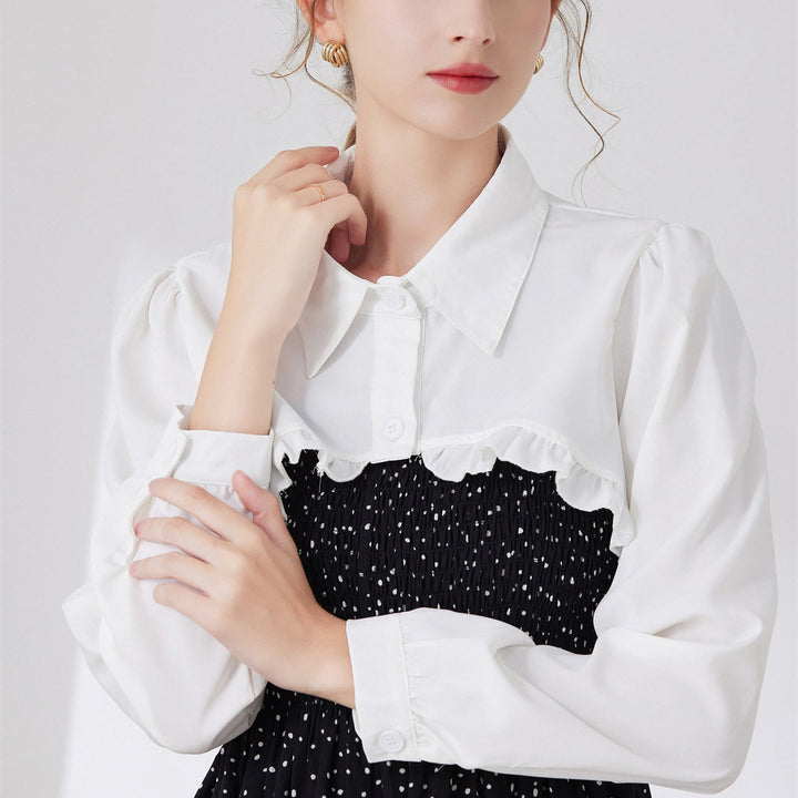 Short Capelet For Sunscreen Detachable Half Shirt Blouse - image 1
